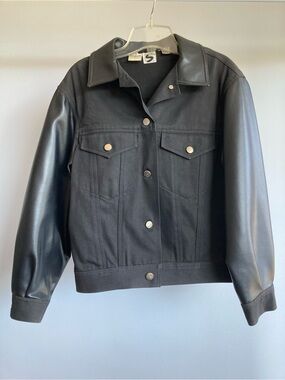 Stephen Sprouse Denim Vinyl Jean Jacket